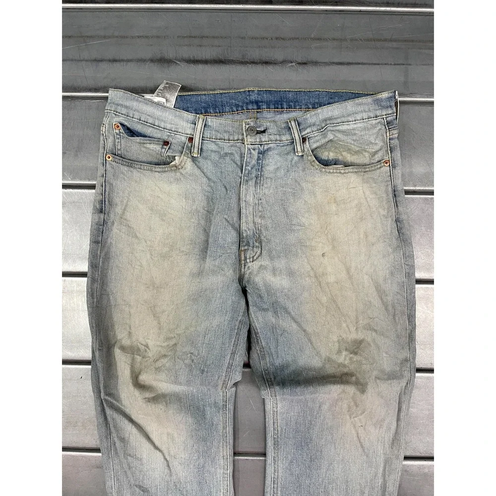 Levis 541 Jeans Mens 36X30‎ Blue Light Wash Denim Athletic Taper Leg